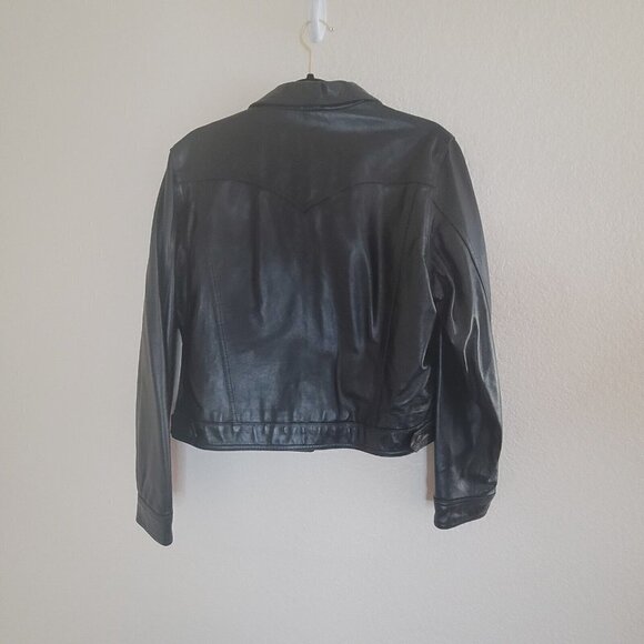 Finity Midnight Leather Jacket - Picture 4 of 12